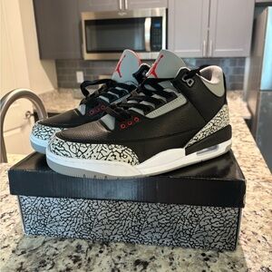 Jordan Black and Gray Sneakers with Air Cushioning